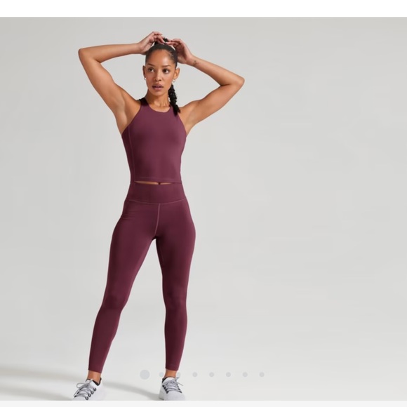 NWT Allbirds natural leggings in Aubergine color - Picture 4 of 4